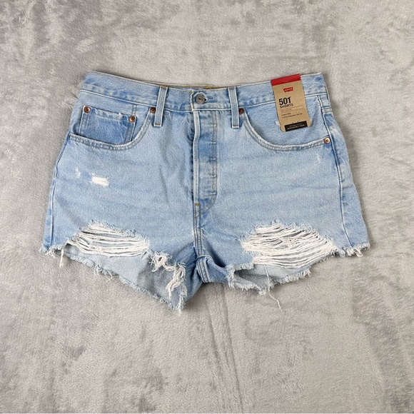 Levi's Pants - Levi's 501 Original Shorts Women's Size 31 Light Wash Distressed 56327-0250